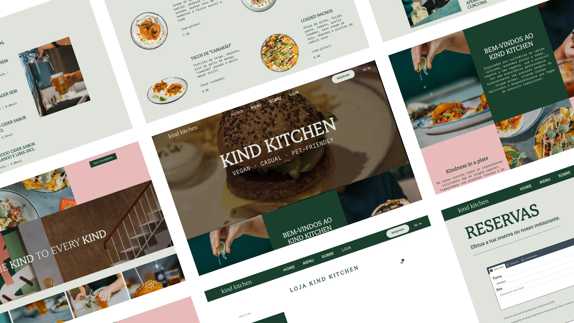 Projeto NONAME com Kind Kitchen Website