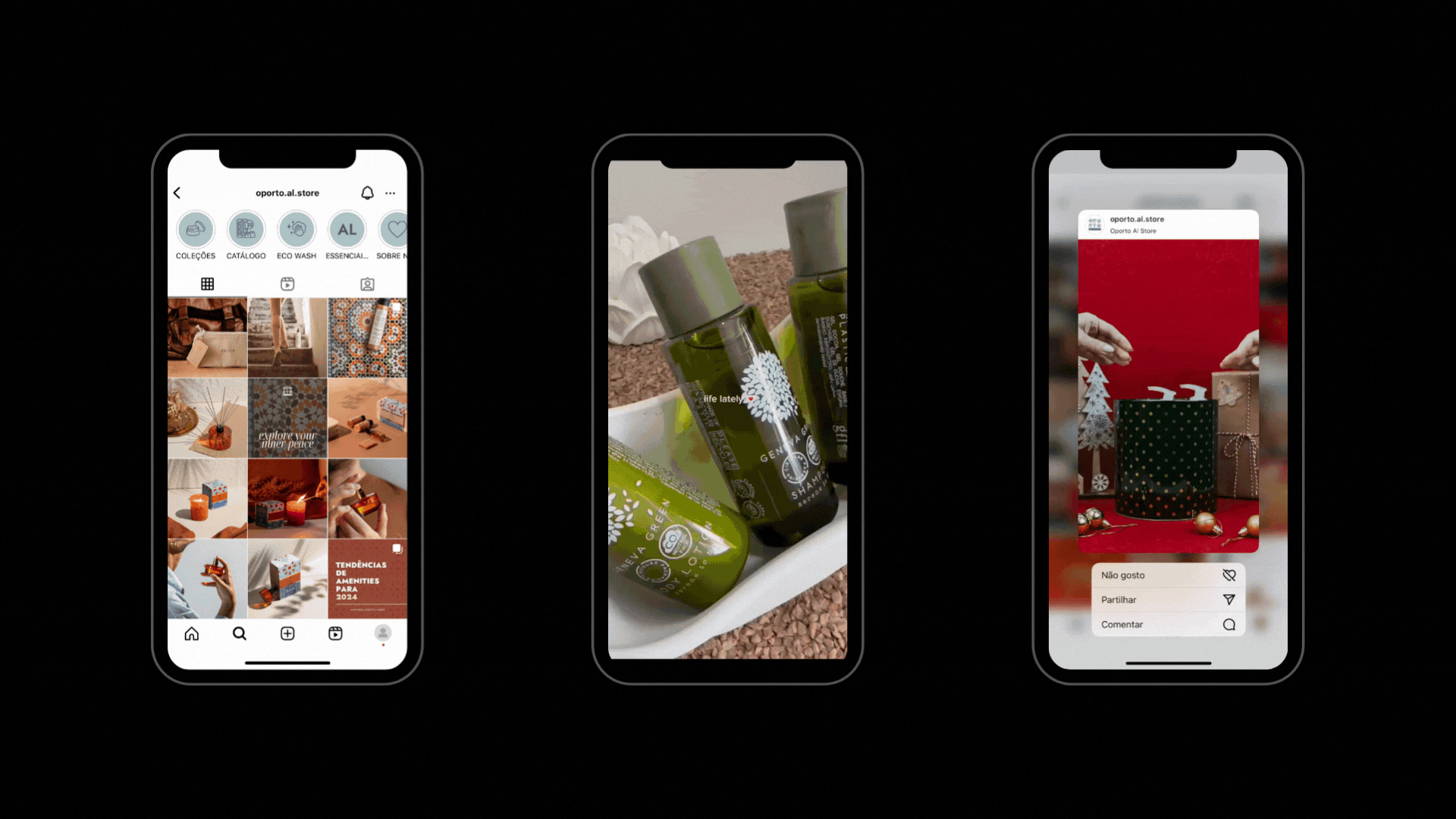 Projeto NONAME com Oporto Al Store Redes Sociais
